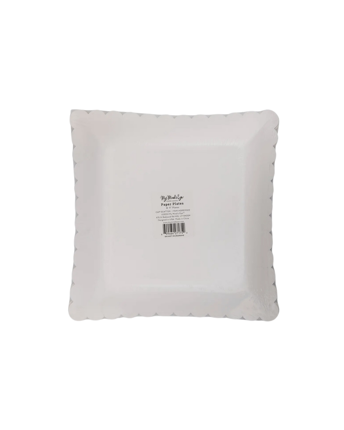 GRADUATION CAP SCATTER PAPER PLATE