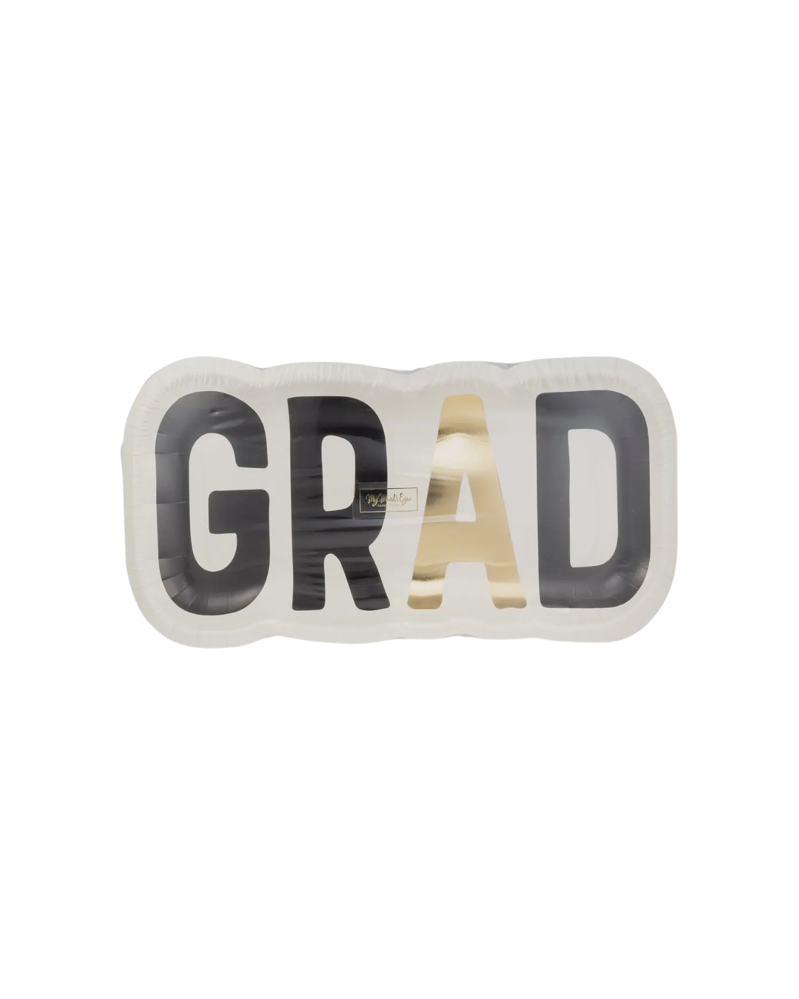 GRAD SHAPED PAPER PLATE