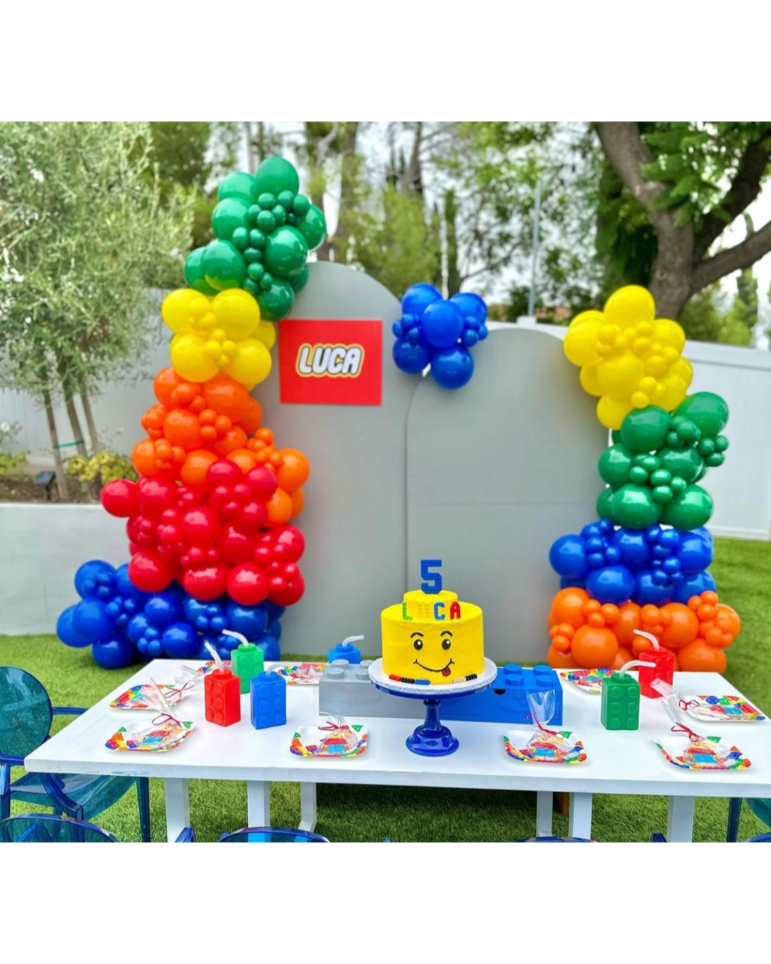 LEGO Balloon Arch Kit – DIY Birthday Party Garland for Kids