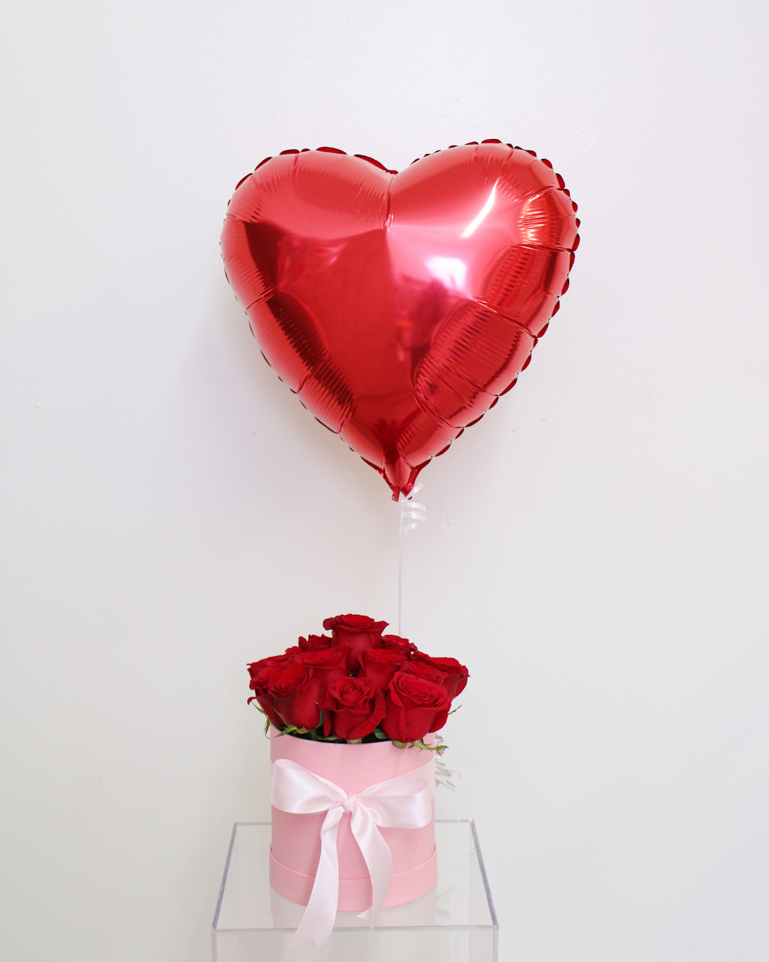 Pink & Red Rose Flower Box