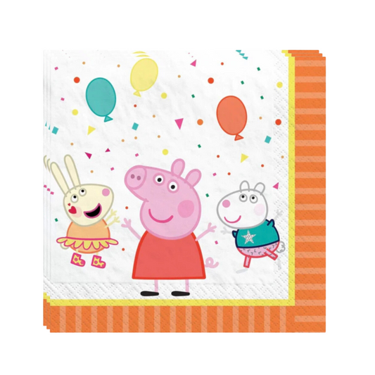 PEPPA PIG CONFETTI LUNCHEON NAPKINS- 16 CT