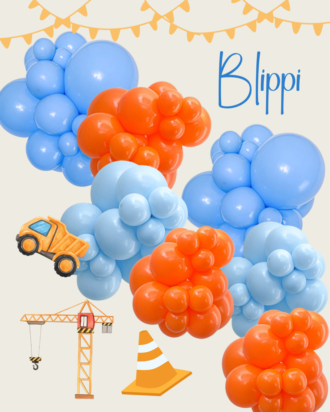 Blippi Arch Kit Birthday Party Decorations