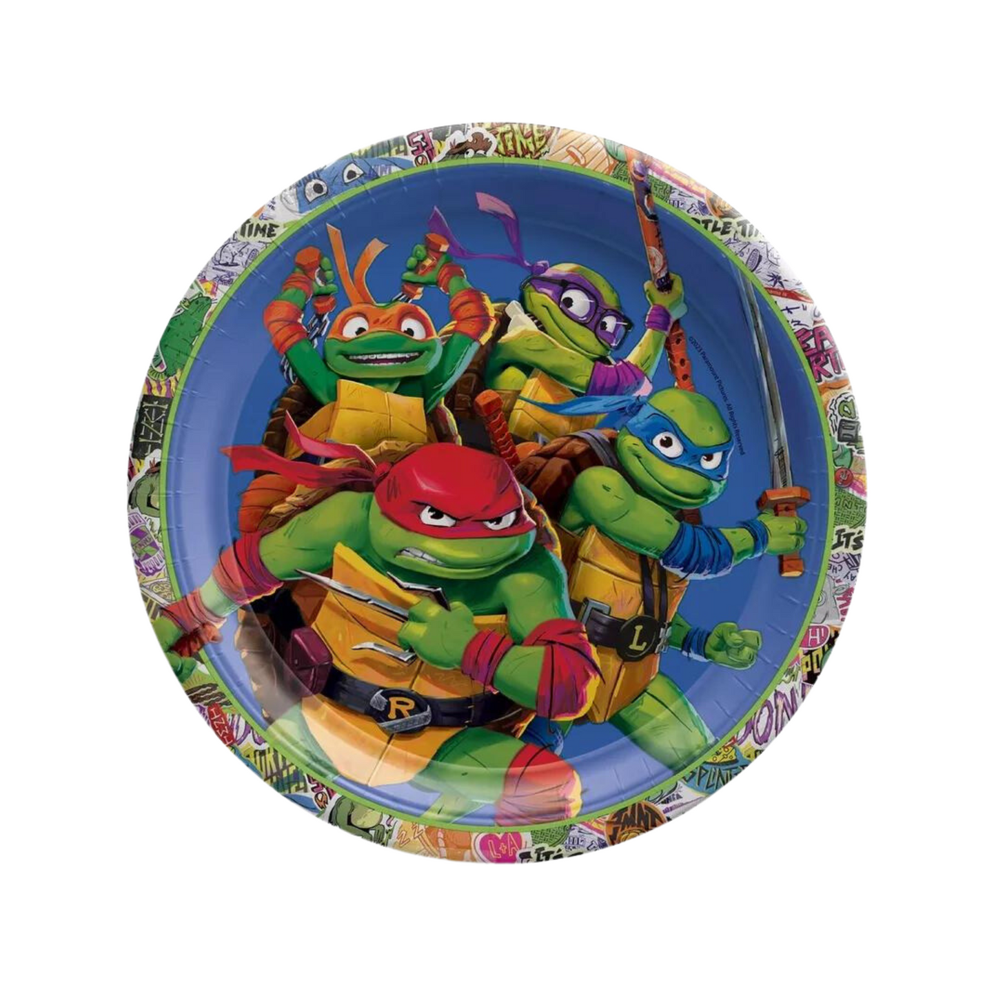 TMNT MAYHEM LUNCH PLATES- 8CT