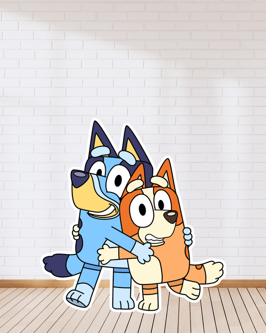 Bluey & Bingo Character Cutout Prop | Bluey Party Decor | Birthday Photo Booth Prop (2ft–4ft) (Copy)
