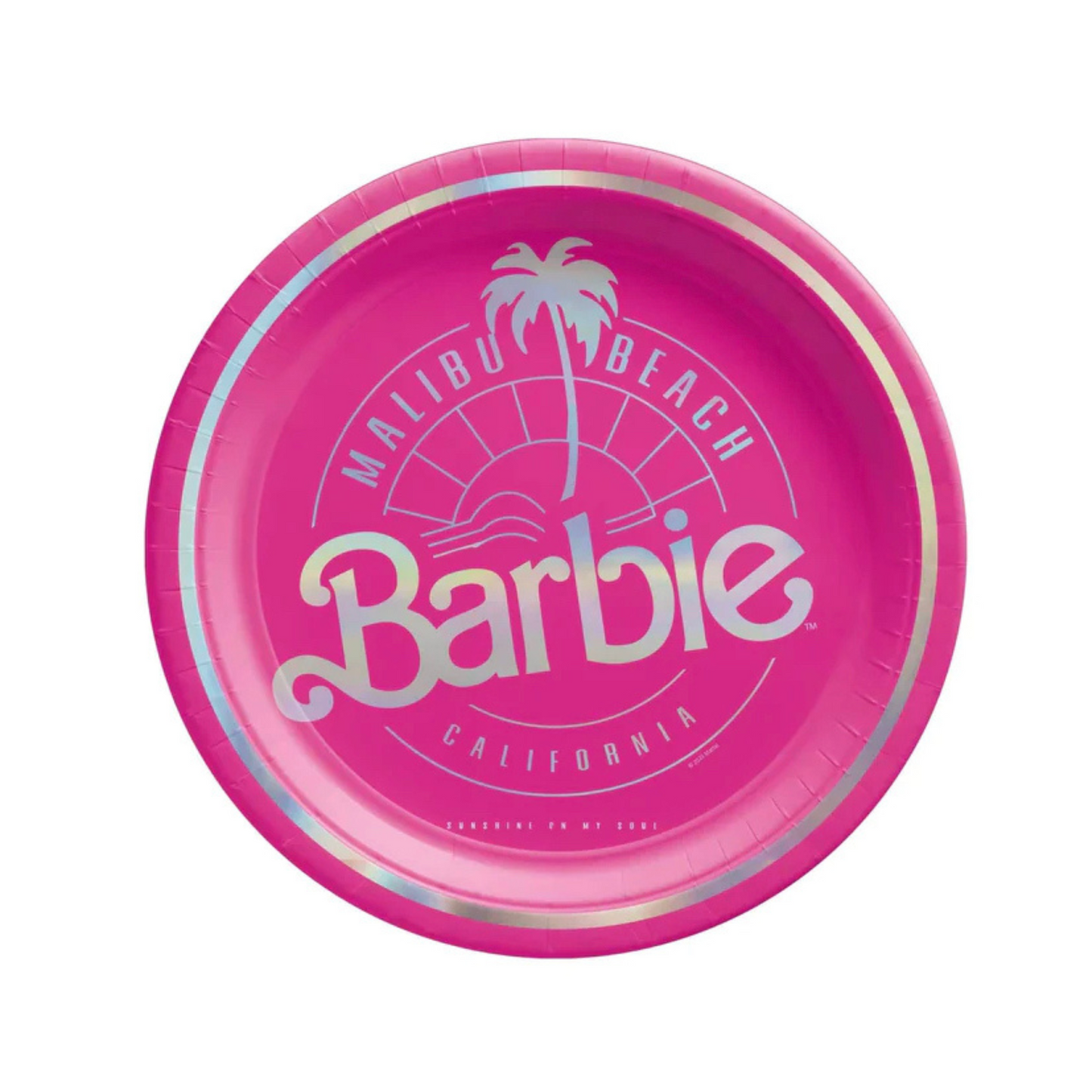 Pink Malibu Barbie 7" Dessert Plates