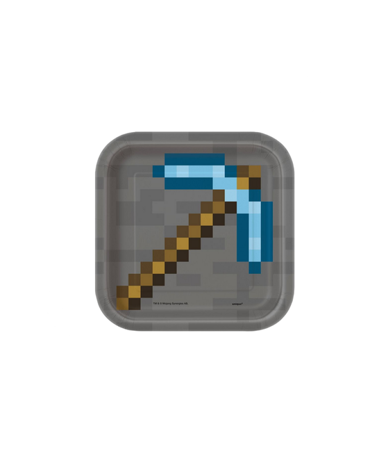 MINECRAFT SQUARE DESSERT PLATES