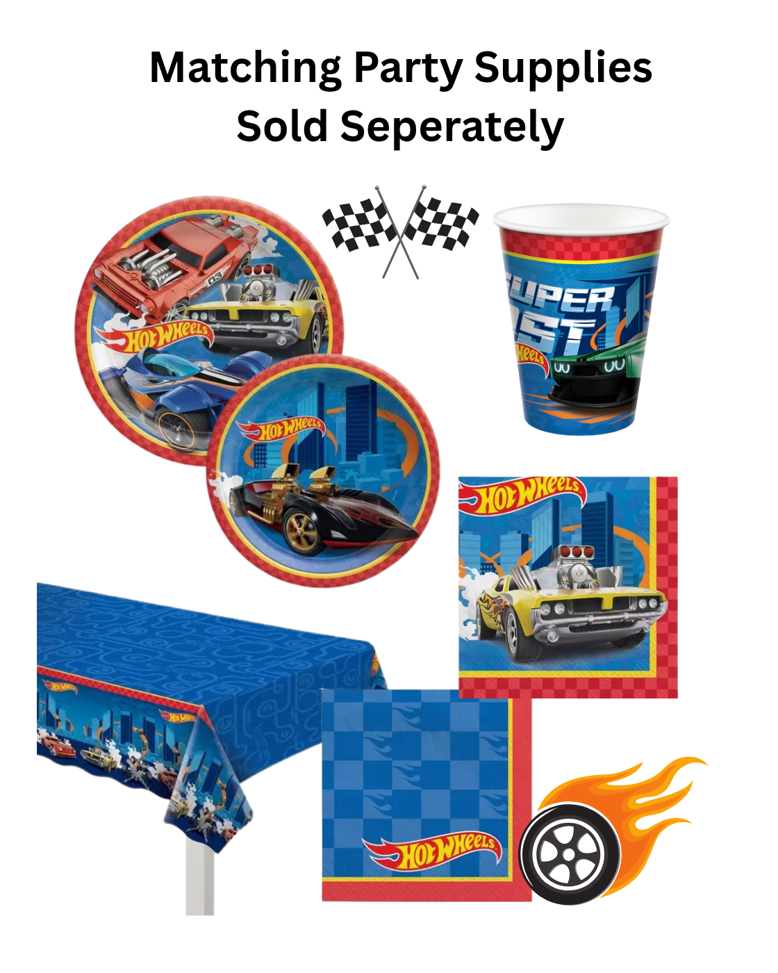 Hot Wheels Luncheon Napkins (16 count)