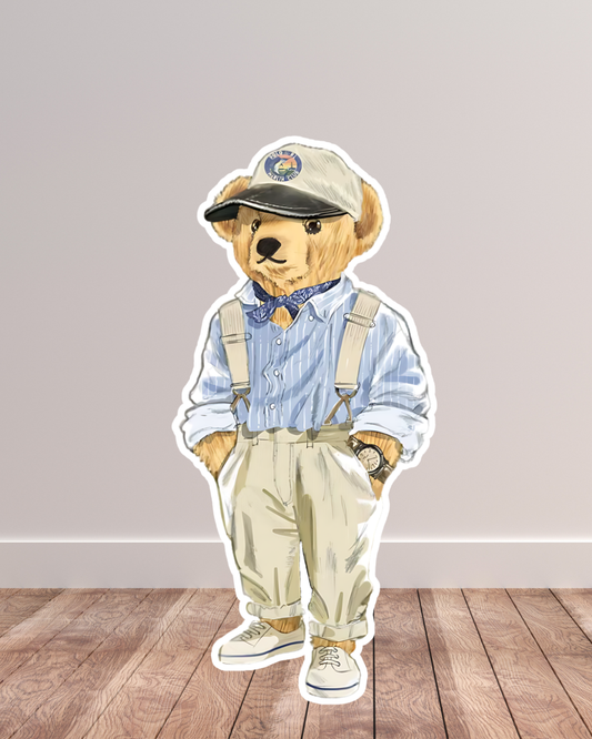 Nautical Bear Cutout Prop, Ralph Lauren Polo Bear Coroplast Prop