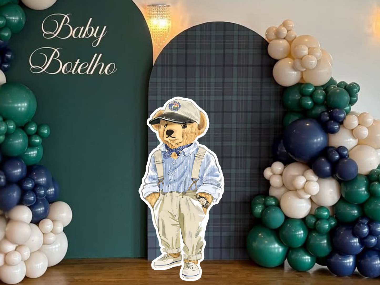 Nautical Bear Cutout Prop, Ralph Lauren Polo Bear Coroplast Prop