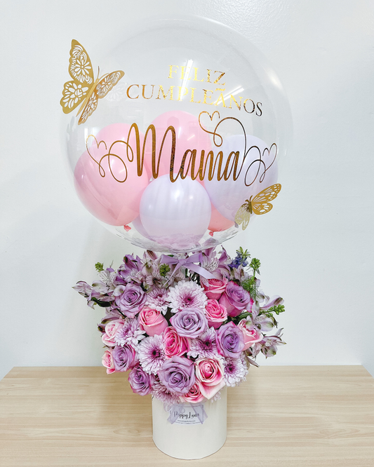 Lavender Bubble Flower Box