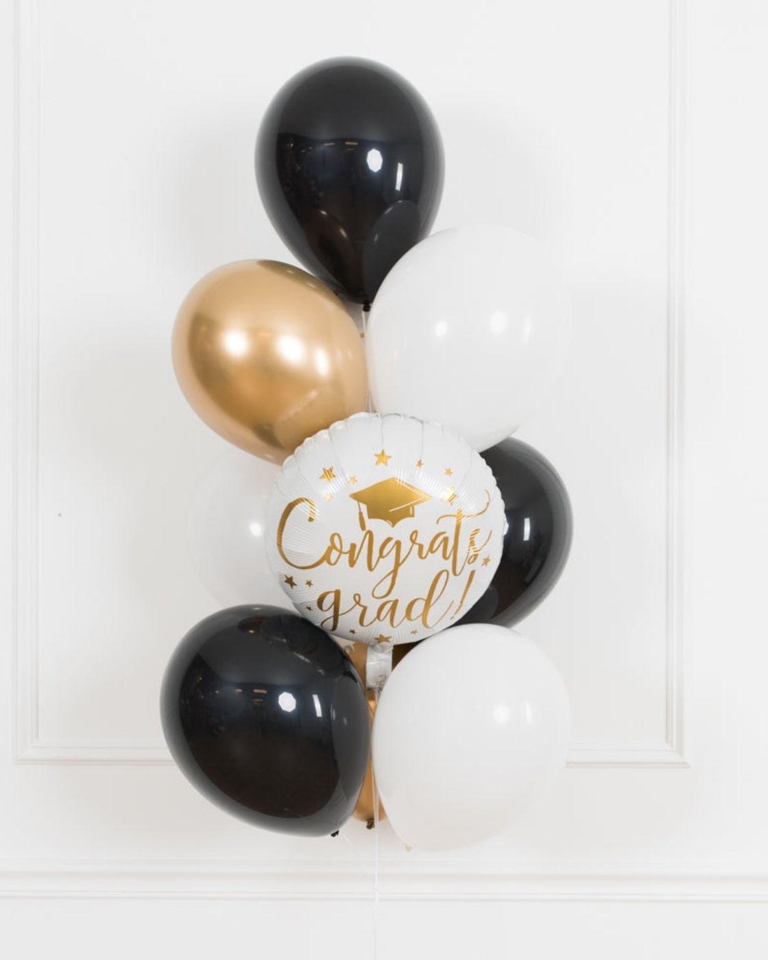 'Congrats Grad' Gold White and Black Bundles