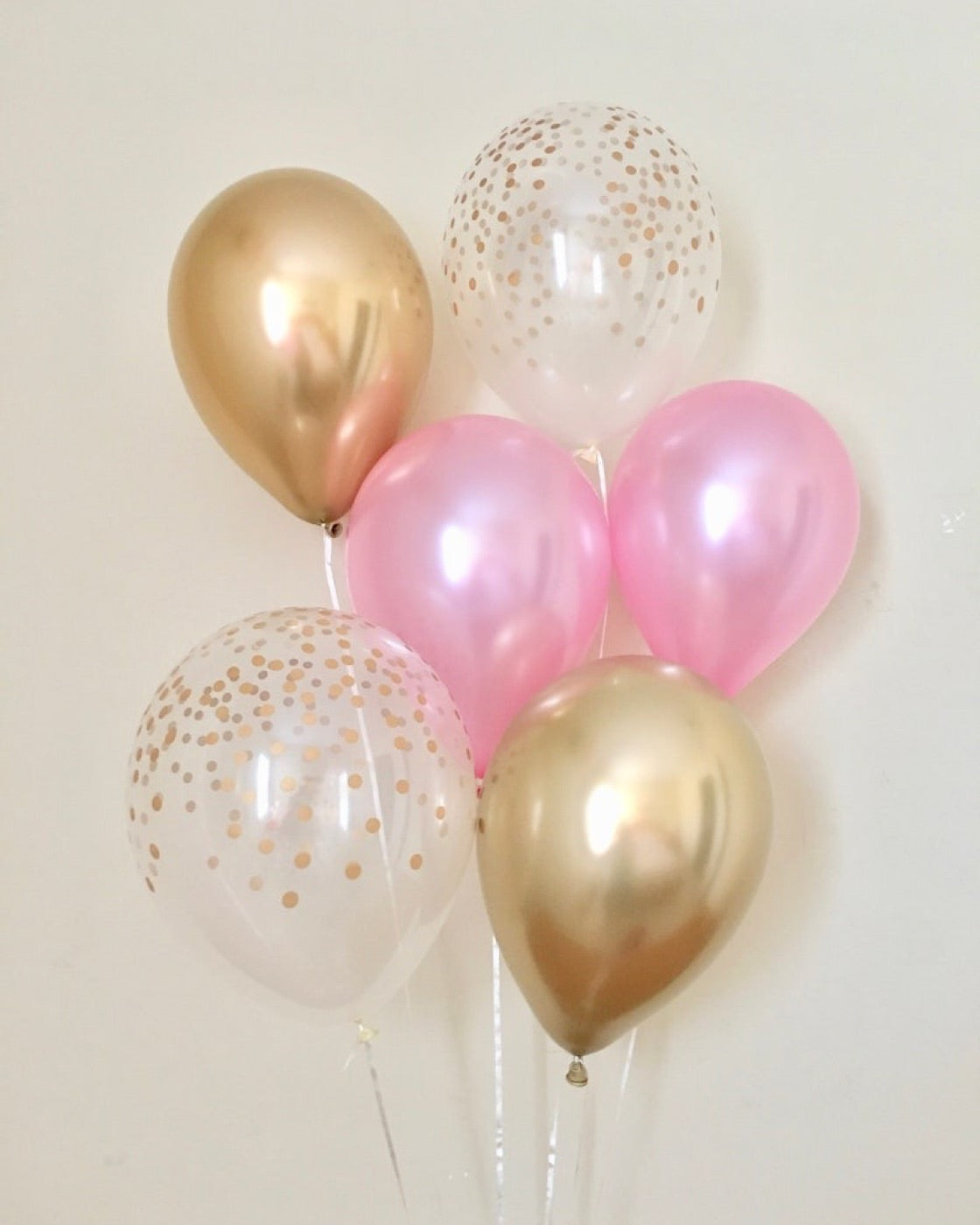 Gold and Pink Balloon Bundle