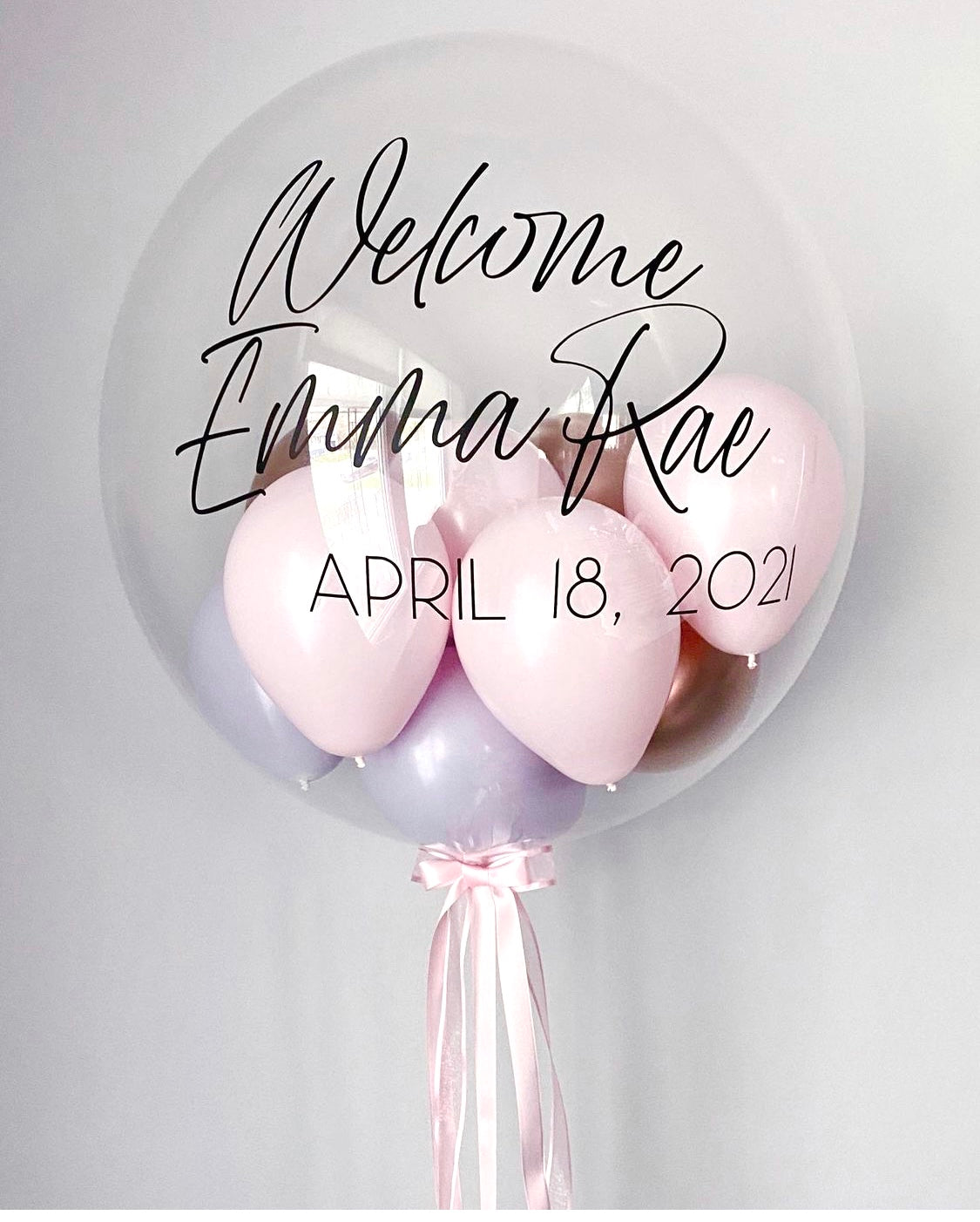 Lavender and Pink Bubble Balloon