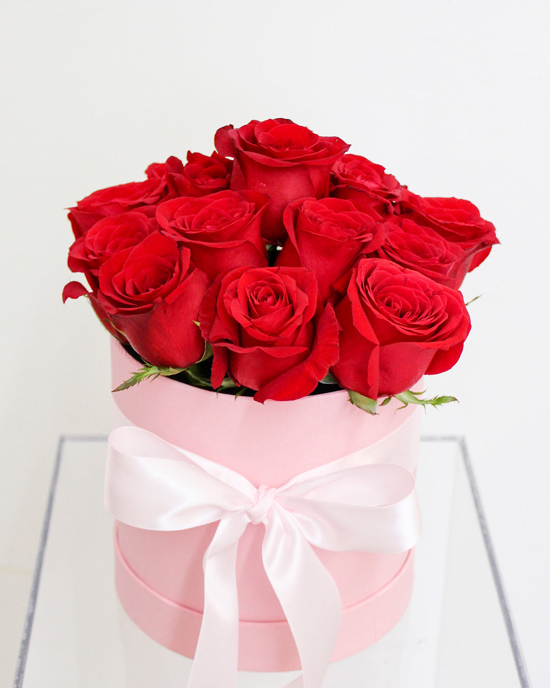 Pink & Red Rose Flower Box